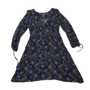 Maeve by Anthropologie Gianna A-Line Blue Celestial Print Dress - US 14